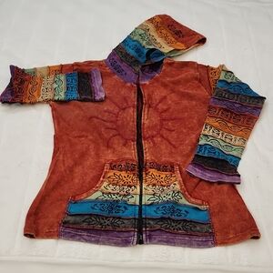 Brand New zip up  Sunshine Rainbow Hoodie Never Worn